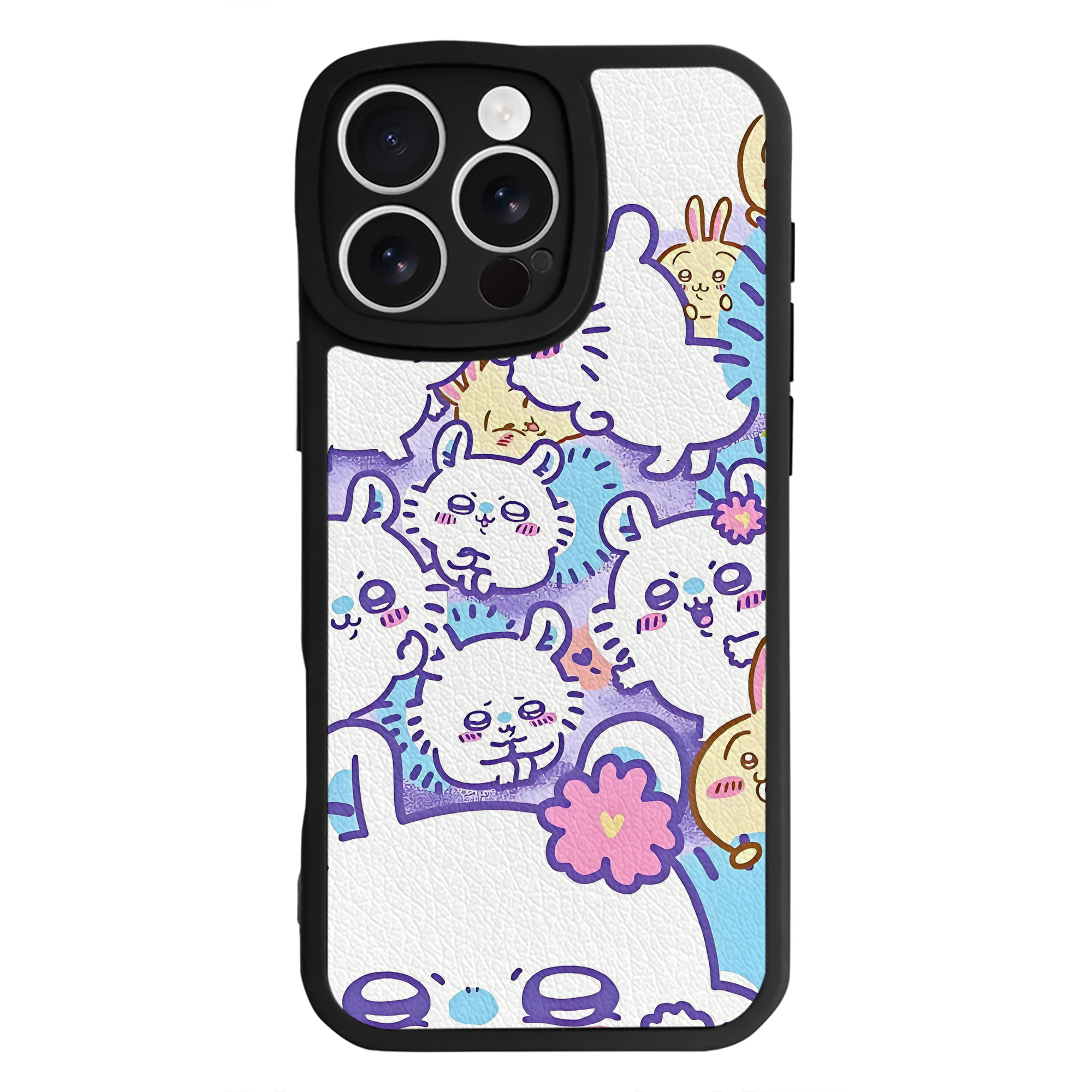 （画像用） ちいかわ Chii-kawa 【iPhone 16シリーズ対応】シリコンスマホケース（レザー調） 材質：シリコン